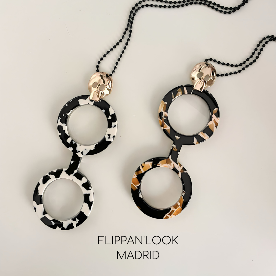 CALAVERA BLANCA Y NEGRA