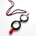 COLGANTE-GAFAS CORAZON PARTÍO ROJO - EDICIÓN 15 AÑOS