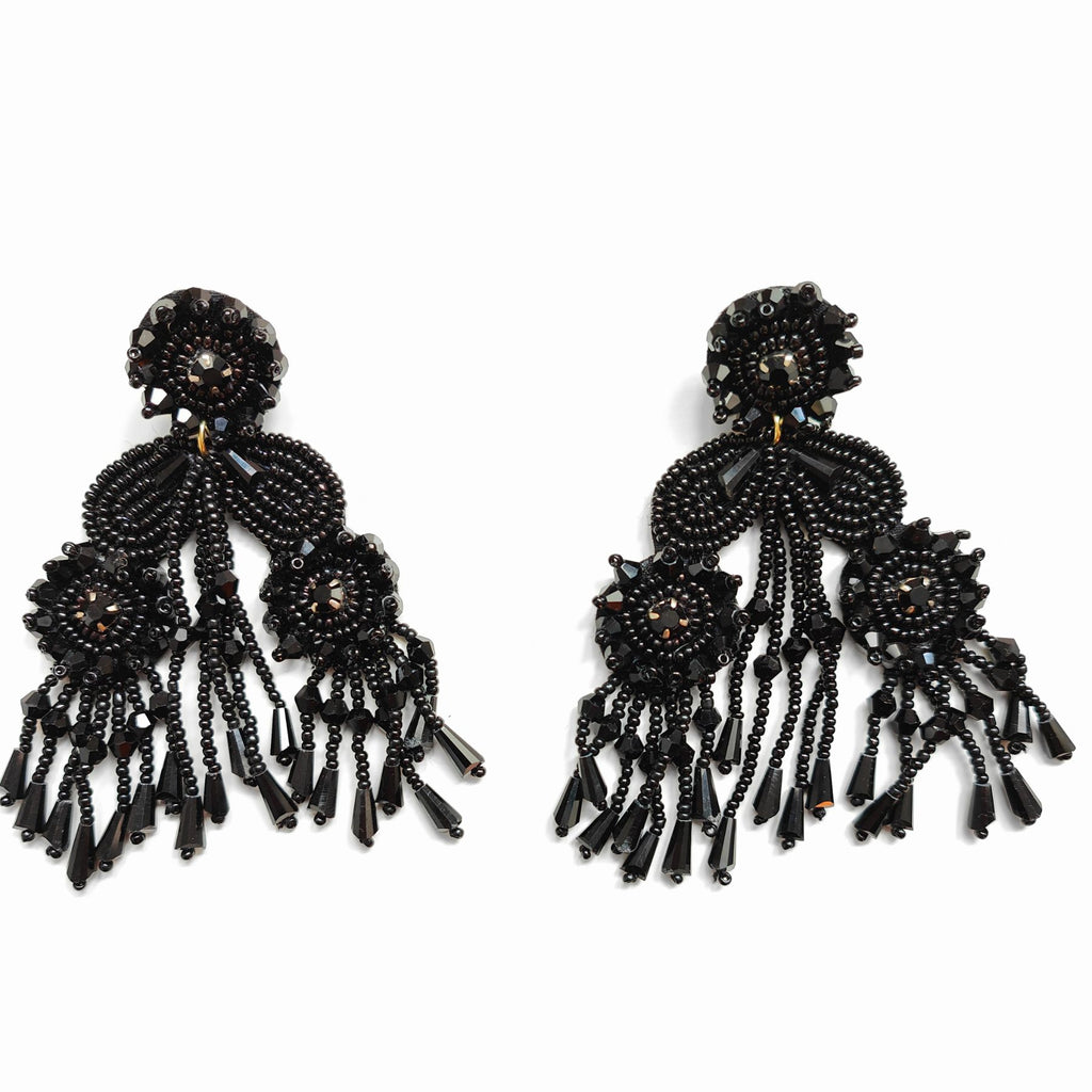FRIDA BLACK EARRINGS