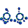 GAUGUIN BLUE AND GREEN EARRINGS