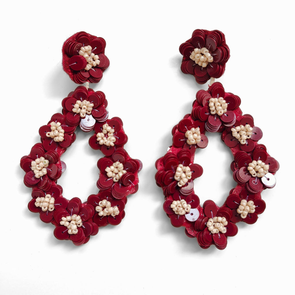 GOYA BORDEAUX EARRINGS