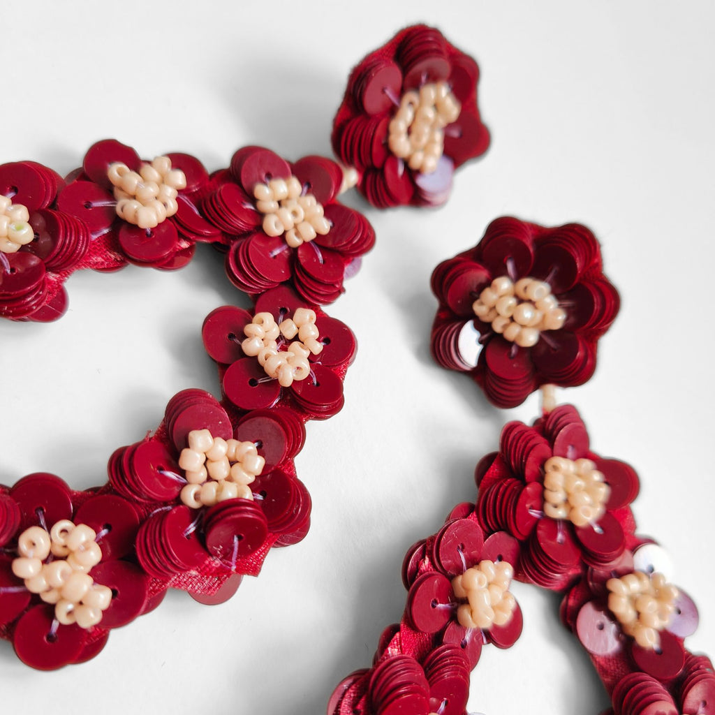 GOYA BORDEAUX EARRINGS