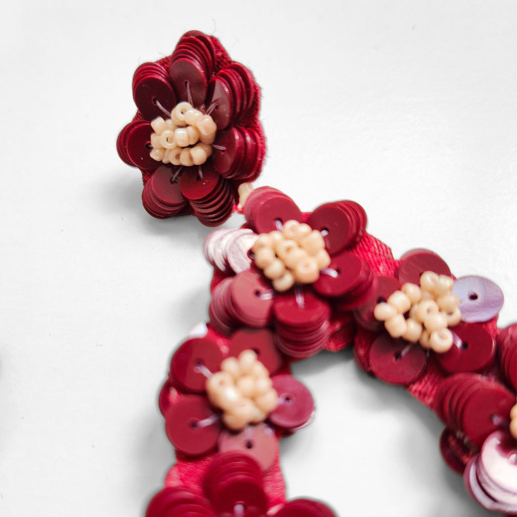 GOYA BORDEAUX EARRINGS