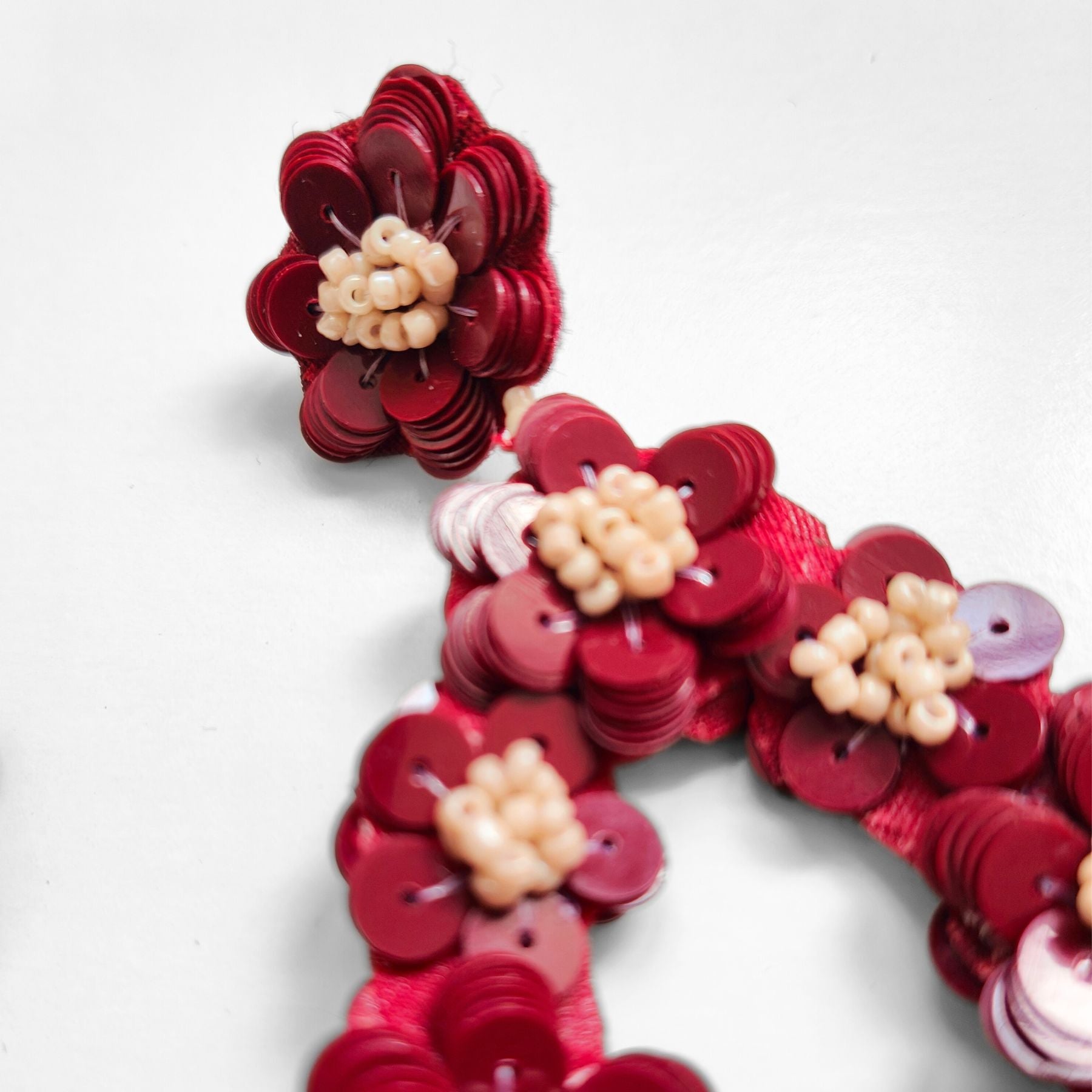 GOYA BORDEAUX EARRINGS
