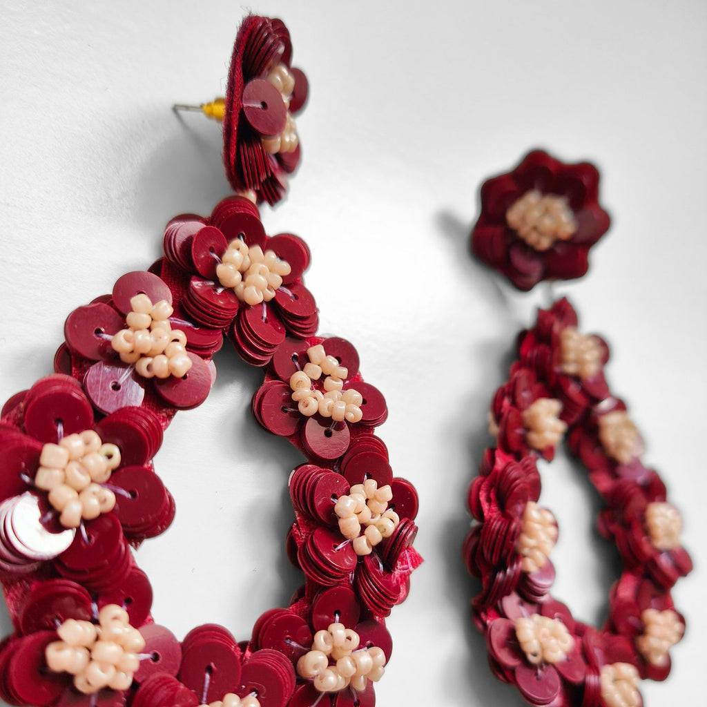 GOYA BORDEAUX EARRINGS