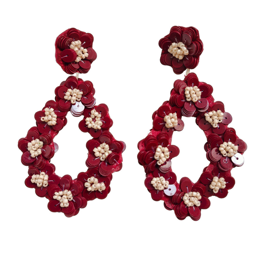 GOYA BORDEAUX EARRINGS