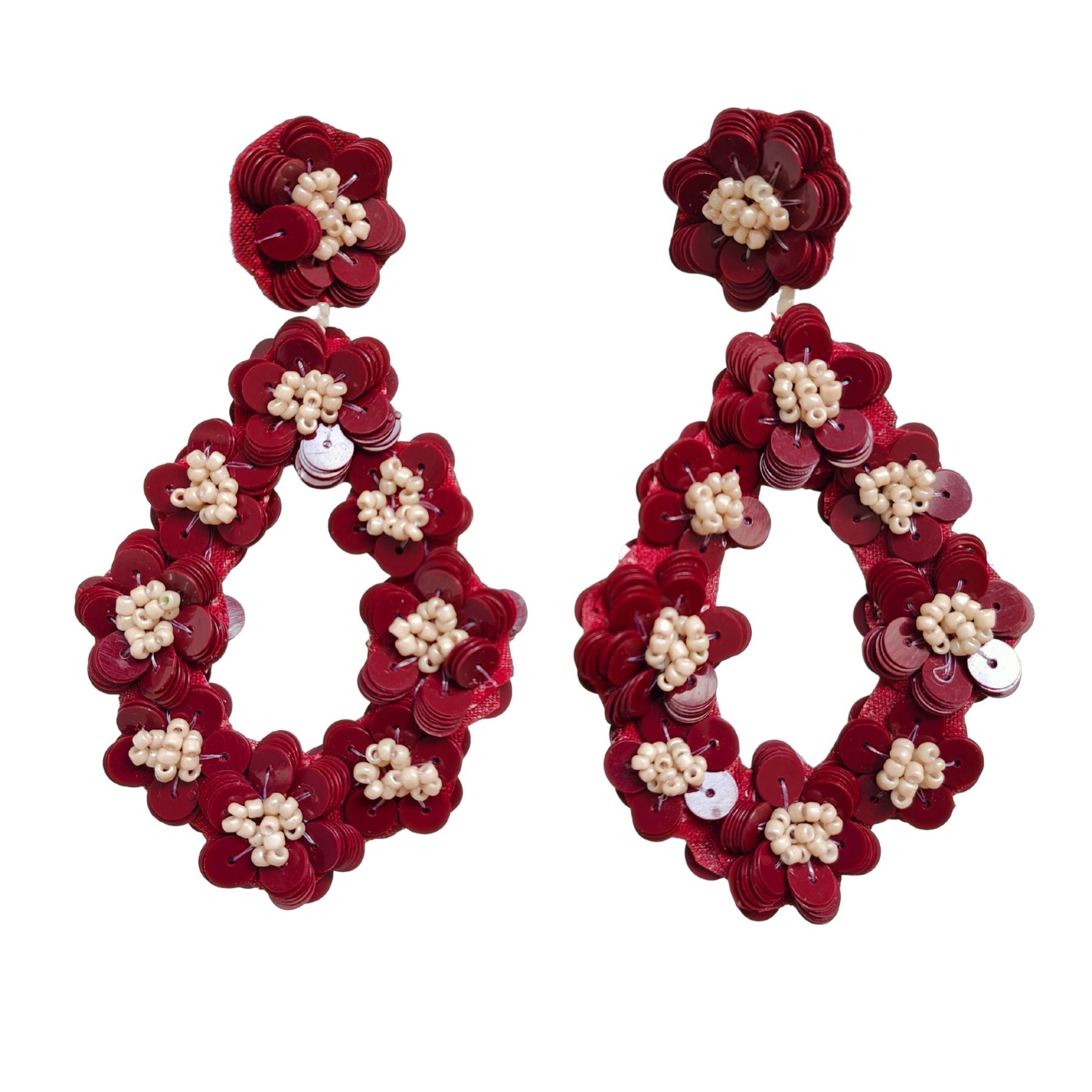 GOYA BORDEAUX EARRINGS