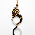 PENDANT-GLASSES LEOPARD