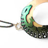 COLGANTE-GAFAS LAGARTO OCELADO VERDE