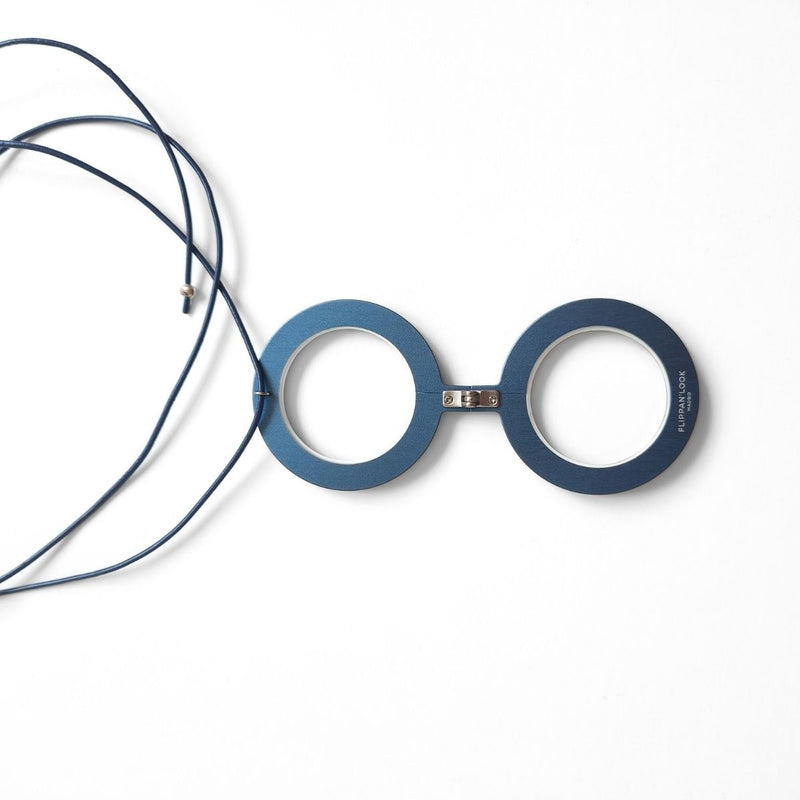 COLGANTE GAFAS LE CORBUSIER AZUL