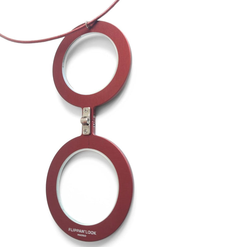 COLGANTE GAFAS LE CORBUSIER BURDEOS