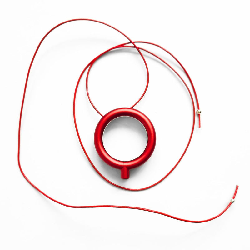 COLGANTE GAFAS LE CORBUSIER ROJO
