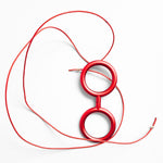 COLGANTE GAFAS LE CORBUSIER ROJO