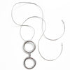 COLGANTE GAFAS LE CORBUSIER PLATA