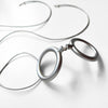 COLGANTE GAFAS LE CORBUSIER PLATA
