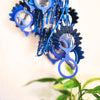 PENDANT-GLASSES BLUE DAISY