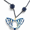 COLGANTE-GAFAS MARIPOSA VAN DER AST AZUL-NEGRO
