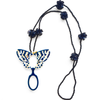 COLGANTE-GAFAS MARIPOSA VAN DER AST AZUL-NEGRO