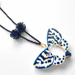 COLGANTE-GAFAS MARIPOSA VAN DER AST AZUL-NEGRO