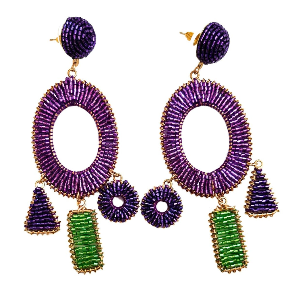 EARRINGS OH! PURPLE
