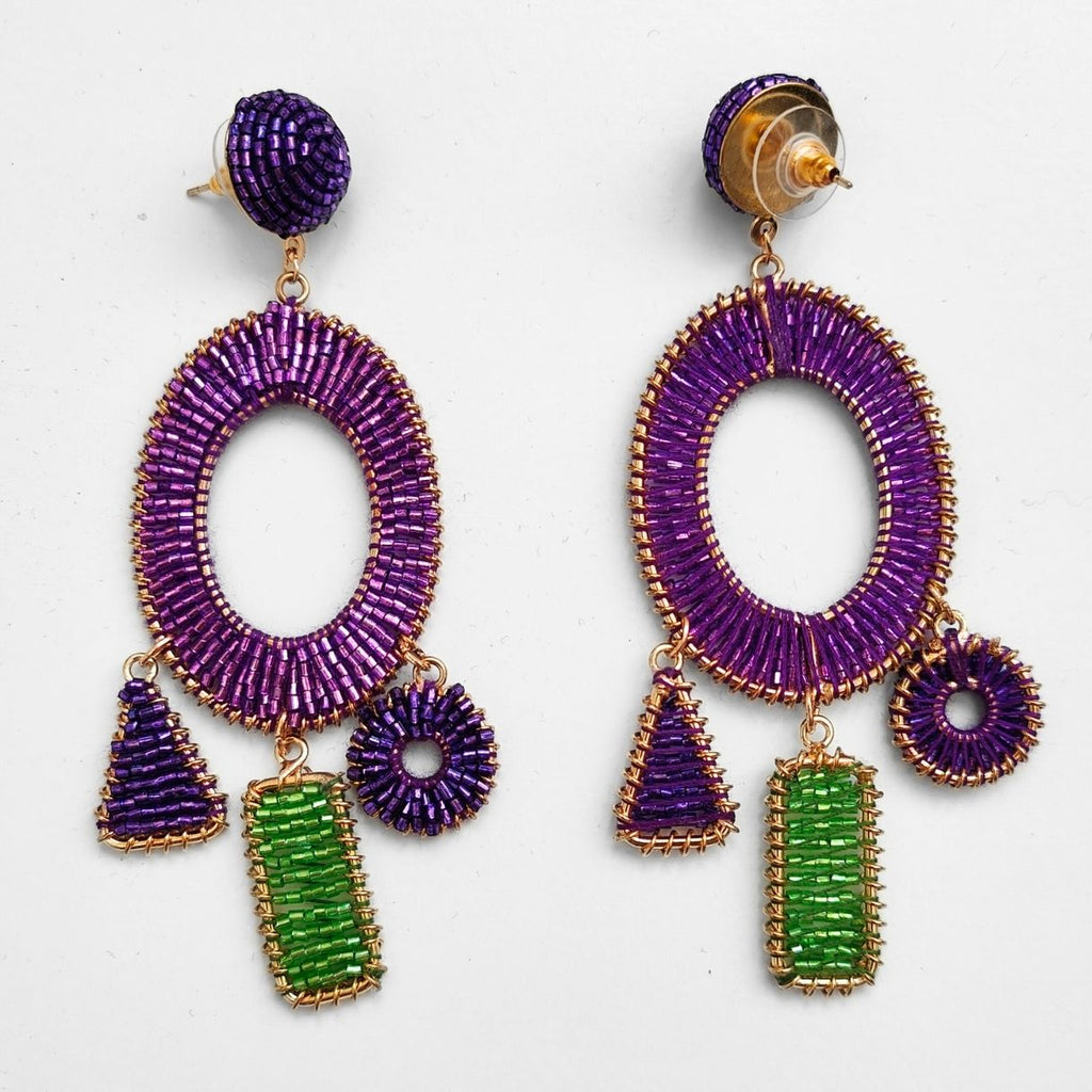 EARRINGS OH! PURPLE