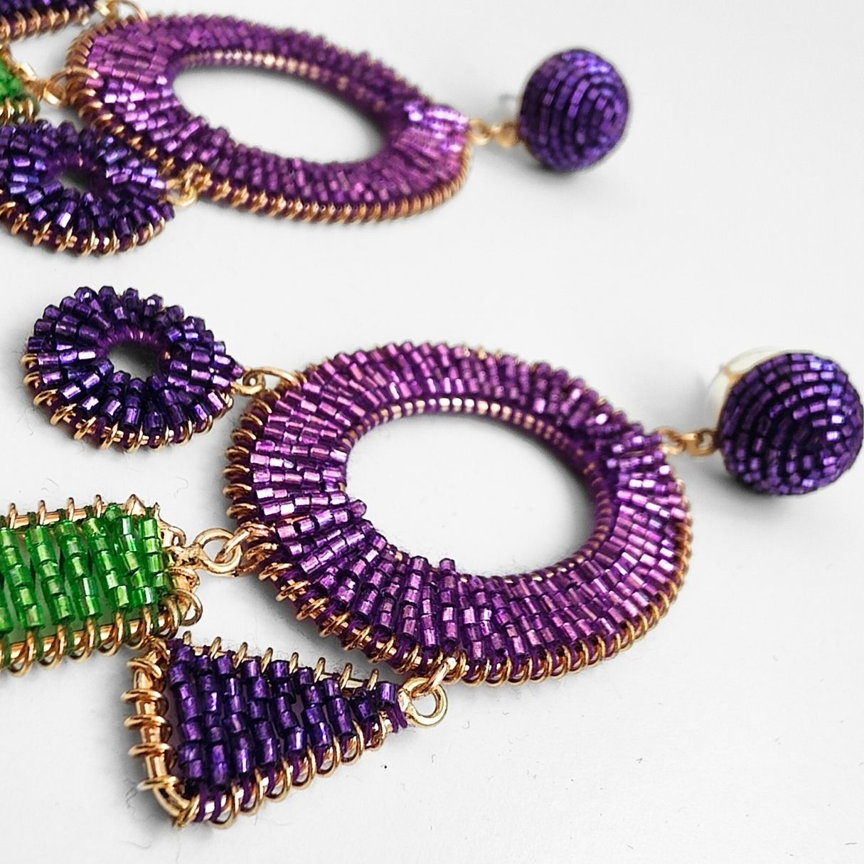 EARRINGS OH! PURPLE