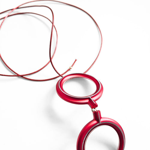COLGANTE GAFAS CARLO SCARPA ROJO