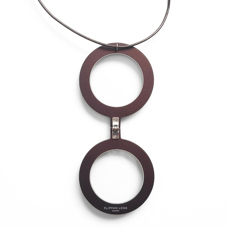COLGANTE GAFAS TADAO ANDO MARRON