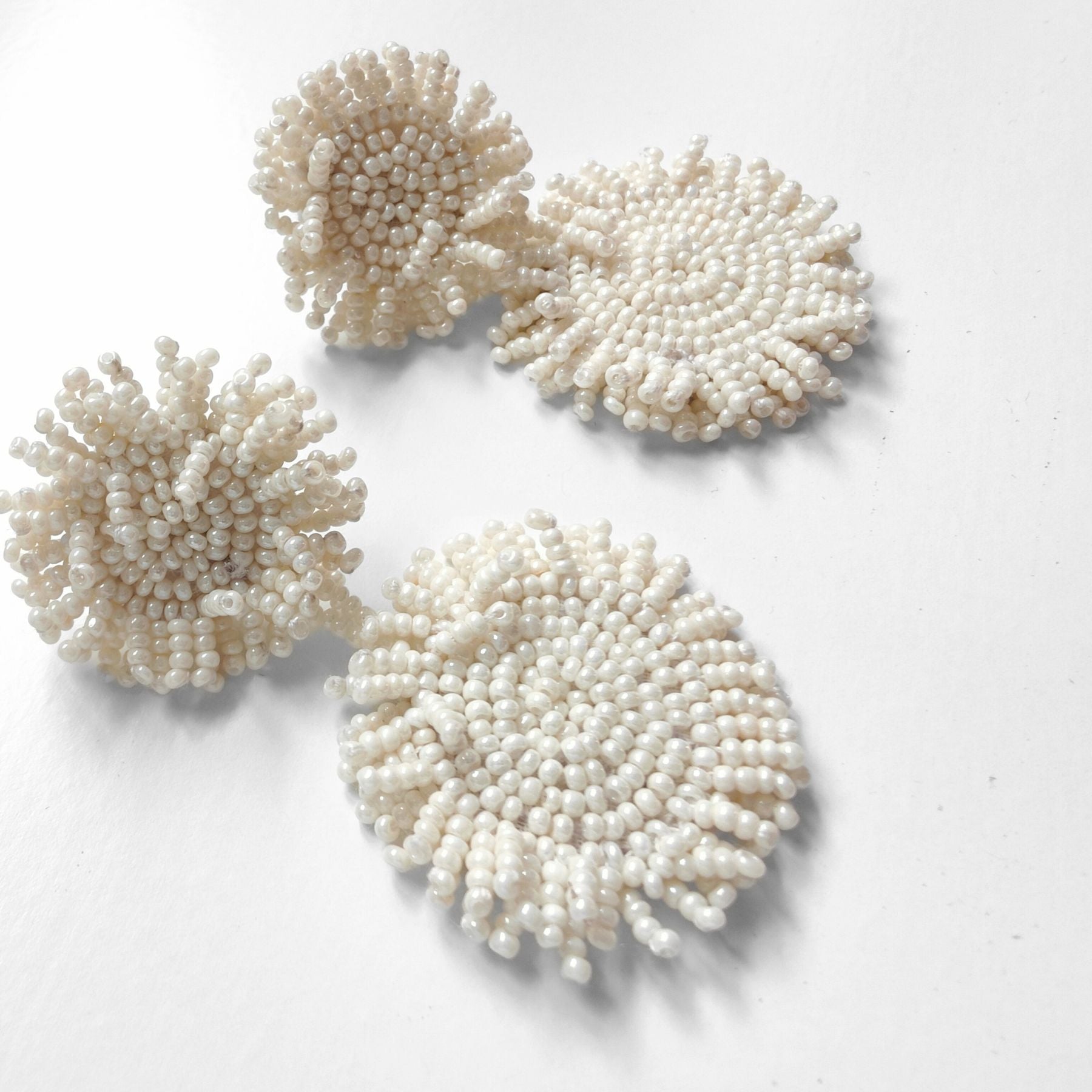 VAN GOGH WHITE EARRINGS
