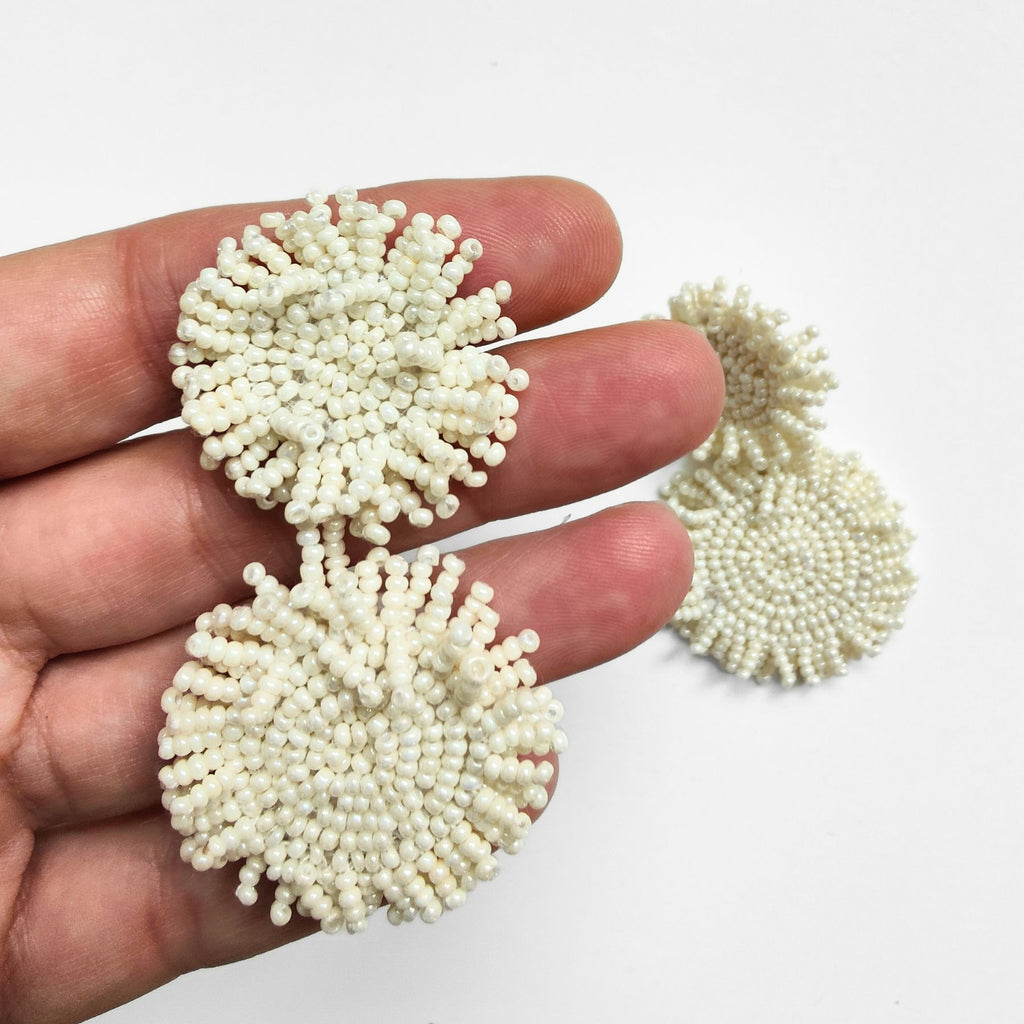 VAN GOGH WHITE EARRINGS