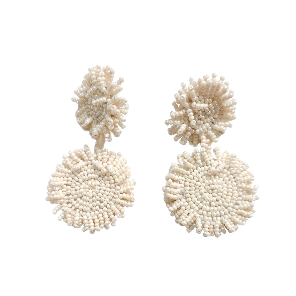 VAN GOGH WHITE EARRINGS