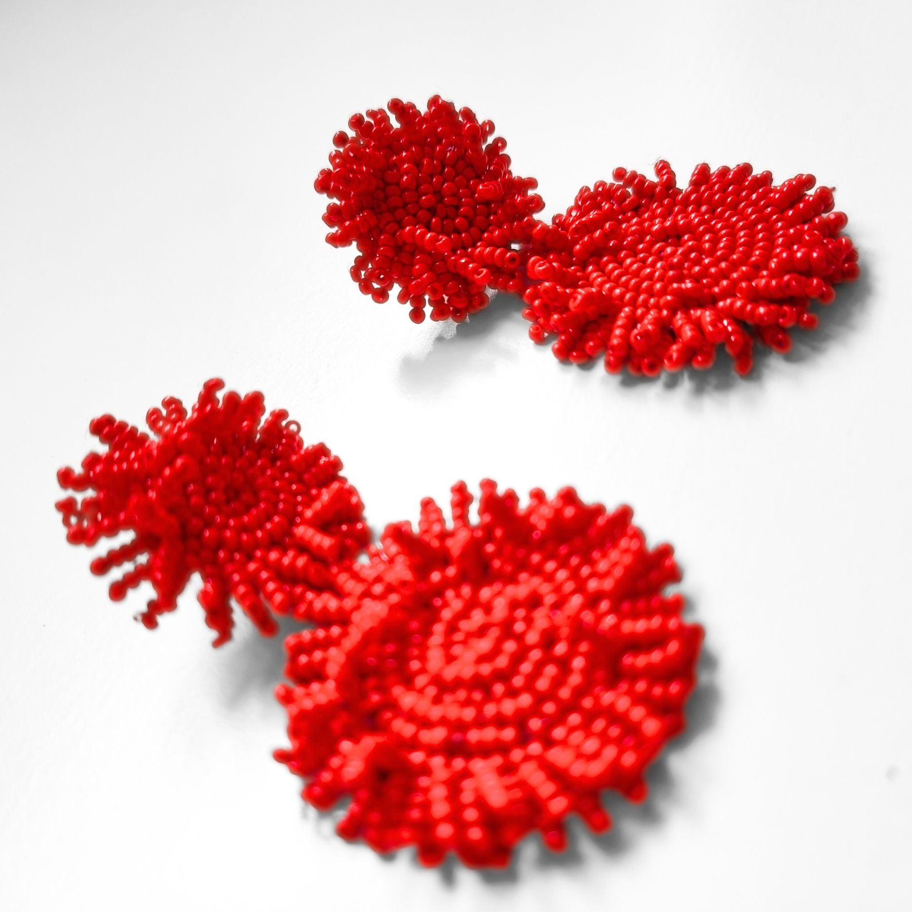 RED VAN GOGH EARRINGS