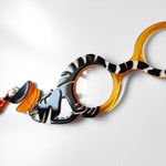COLGANTE-GAFAS GATO WARHOL NARANJA - EDICIÓN 15 AÑOS