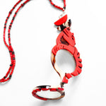 COLGANTE-GAFAS GATO WARHOL ROJO - EDICIÓN 15 AÑOS
