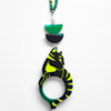COLGANTE-GAFAS GATO WARHOL VERDE - EDICIÓN 15 AÑOS