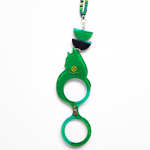 COLGANTE-GAFAS GATO WARHOL VERDE - EDICIÓN 15 AÑOS