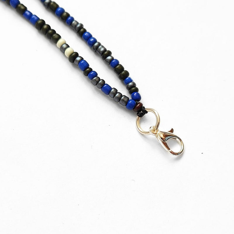 NAVY BLUE INTERCHANGEABLE NECKLACE