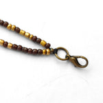BROWN-GOLD INTERCHANGEABLE NECKLACE