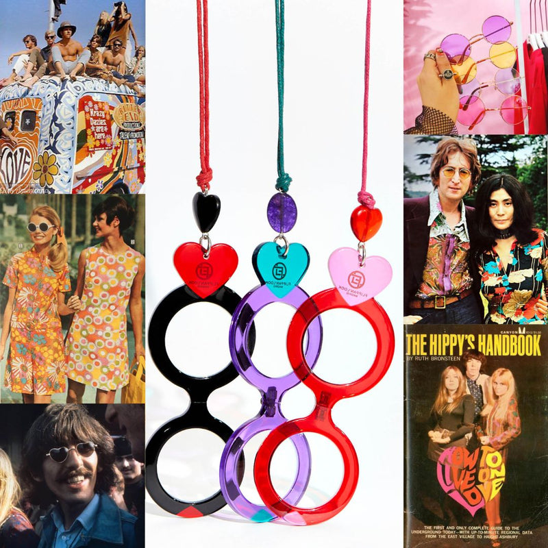 Nuestra colección Corazones está inspirada el en movimiento hippie de los años 60, paz y amor