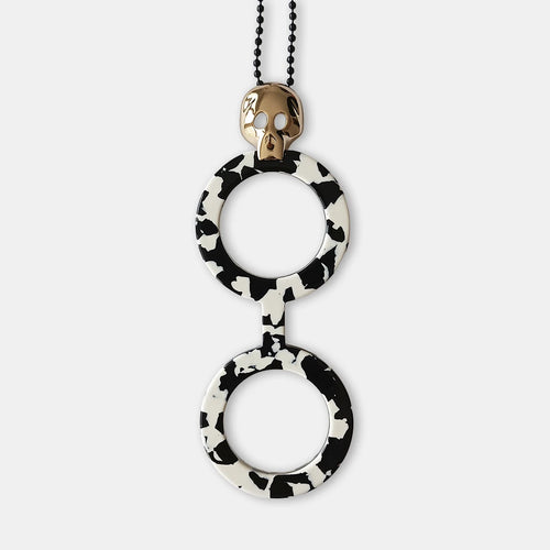 CALAVERA BLANCA Y NEGRA